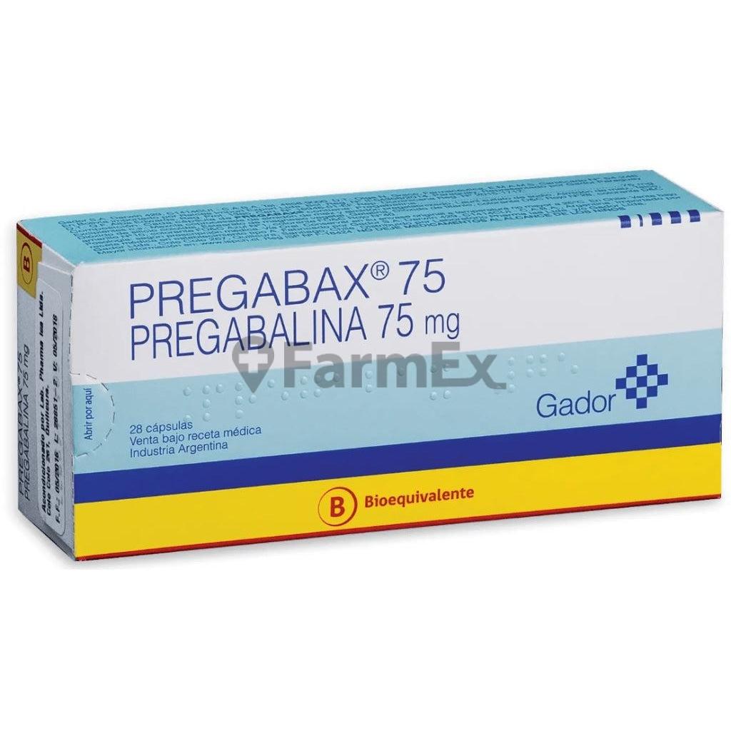 Pregabax 75 mg x 28 cápsulas GADOR